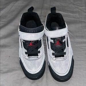 Jordan Kids Black and White Sneakers